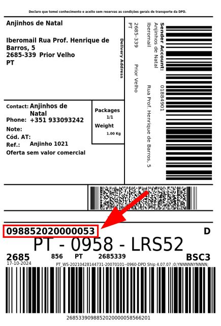 guia transporte DPD